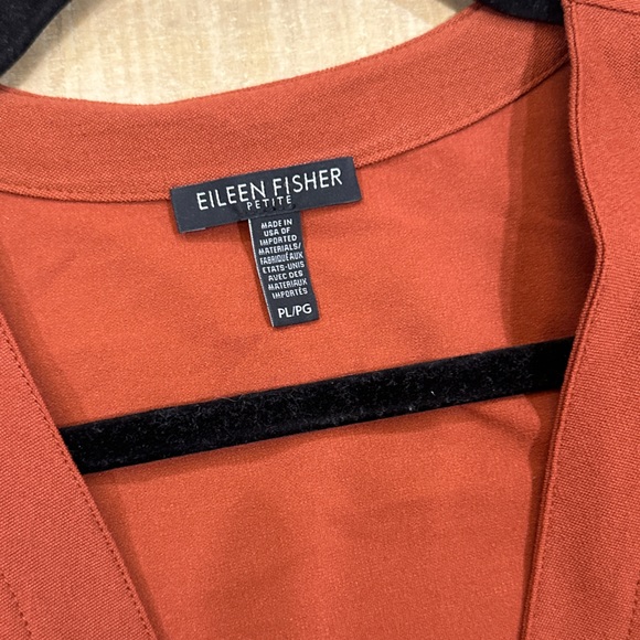 Eileen Fisher petite wrap front crepe sleeveless jumpsuit - Picture 12 of 16